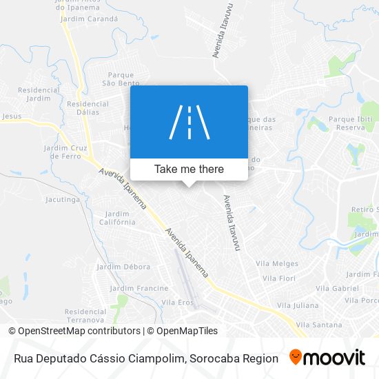 Rua Deputado Cássio Ciampolim map