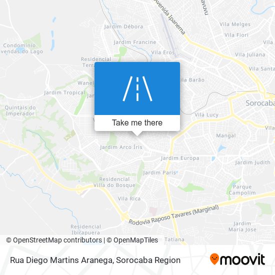 Rua Diego Martins Aranega map