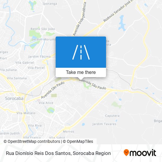 Mapa Rua Dionísio Reis Dos Santos