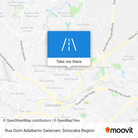 Rua Dom Adalberto Swiersen map