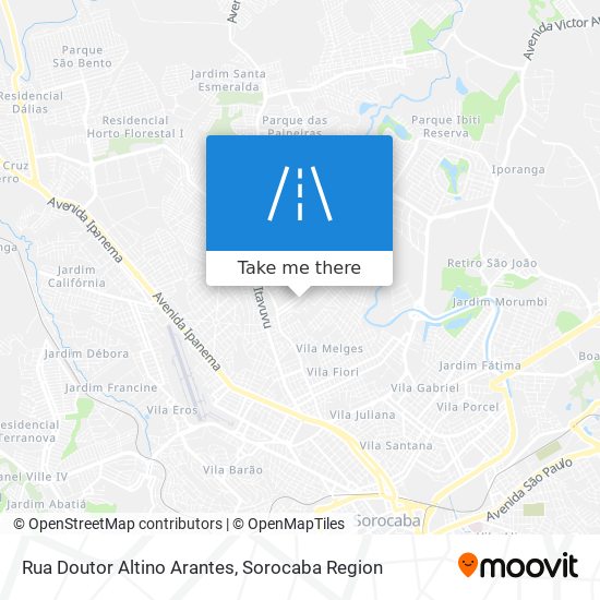 Rua Doutor Altino Arantes map