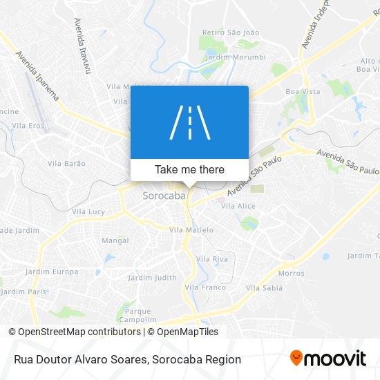 Mapa Rua Doutor Alvaro Soares