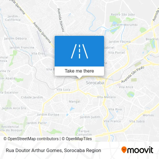 Rua Doutor Arthur Gomes map