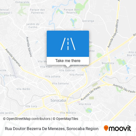 Rua Doutor Bezerra De Menezes map