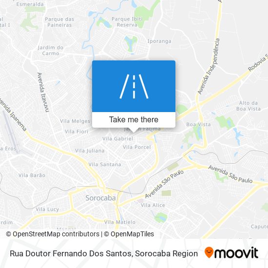 Rua Doutor Fernando Dos Santos map