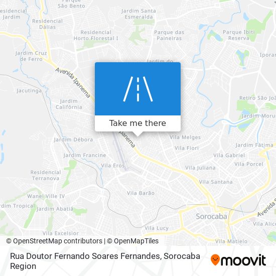 Mapa Rua Doutor Fernando Soares Fernandes