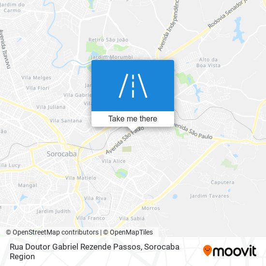 Rua Doutor Gabriel Rezende Passos map