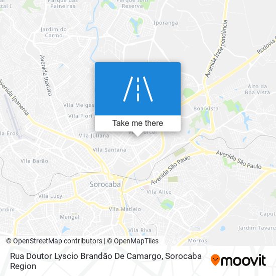 Rua Doutor Lyscio Brandão De Camargo map