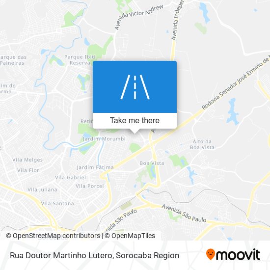 Rua Doutor Martinho Lutero map