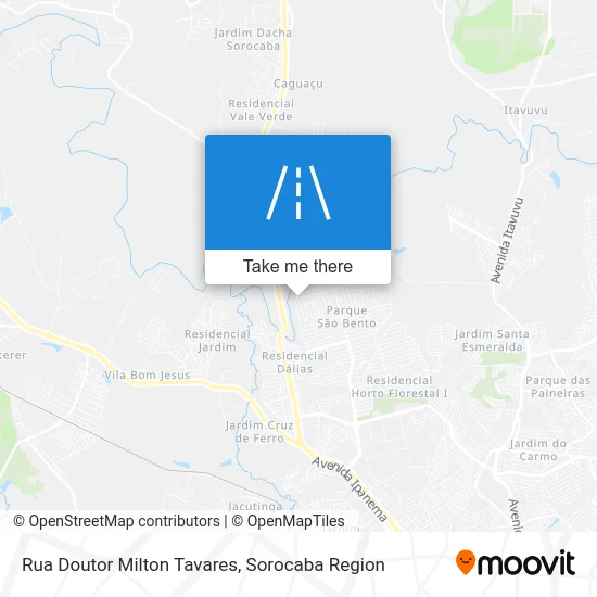 Rua Doutor Milton Tavares map