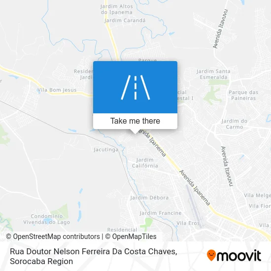 Rua Doutor Nelson Ferreira Da Costa Chaves map