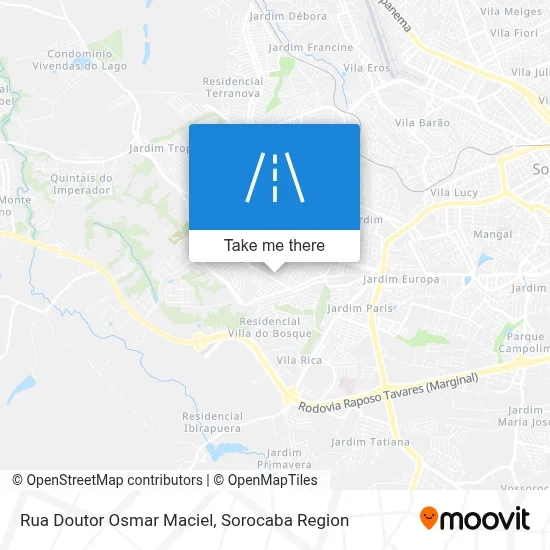 Rua Doutor Osmar Maciel map