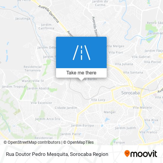 Mapa Rua Doutor Pedro Mesquita