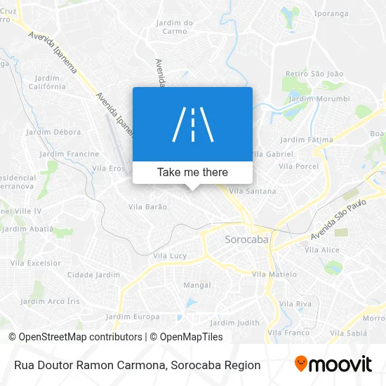 Rua Doutor Ramon Carmona map