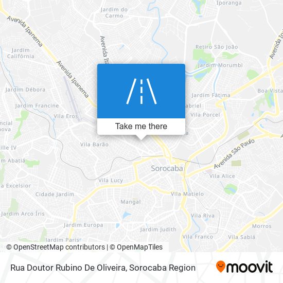 Rua Doutor Rubino De Oliveira map