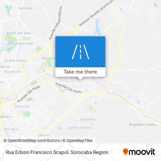 Rua Edson Francisco Scapol map