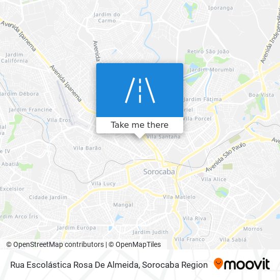 Rua Escolástica Rosa De Almeida map