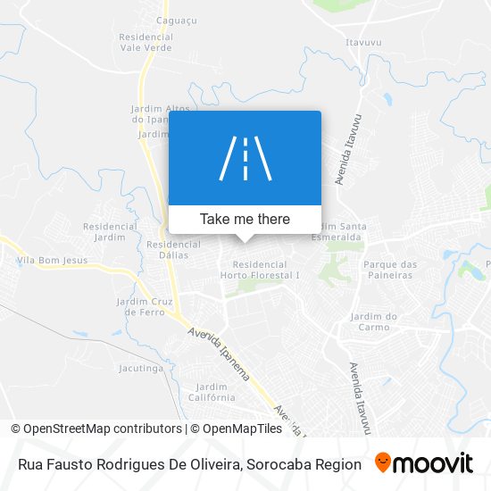 Rua Fausto Rodrigues De Oliveira map