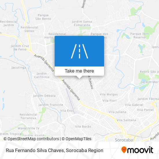 Mapa Rua Fernando Silva Chaves