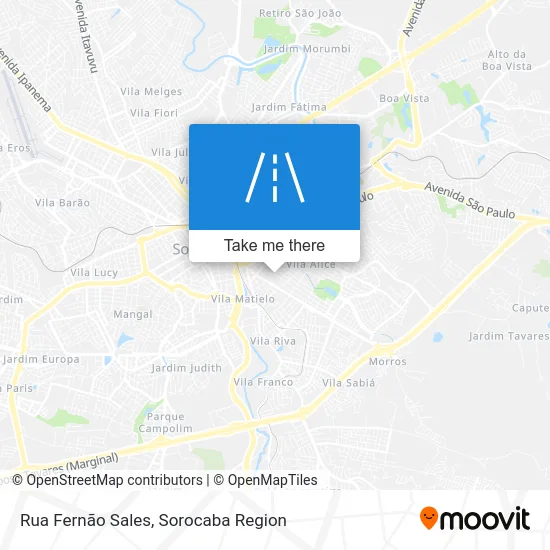Rua Fernão Sales map