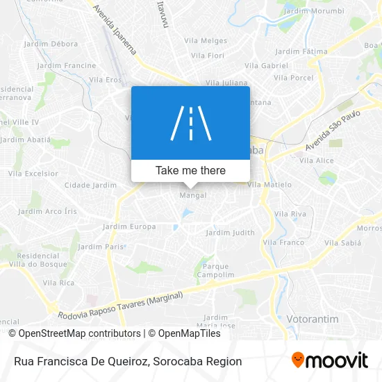 Rua Francisca De Queiroz map
