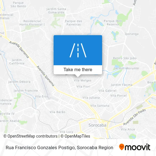 Rua Francisco Gonzales Postigo map