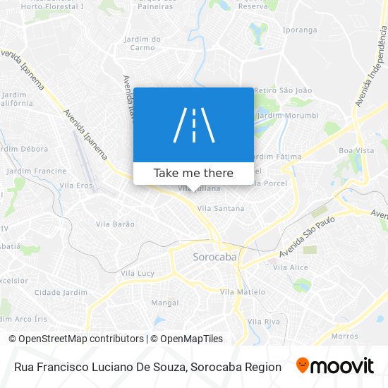 Rua Francisco Luciano De Souza map