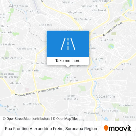 Rua Frontino Alexandrino Freire map