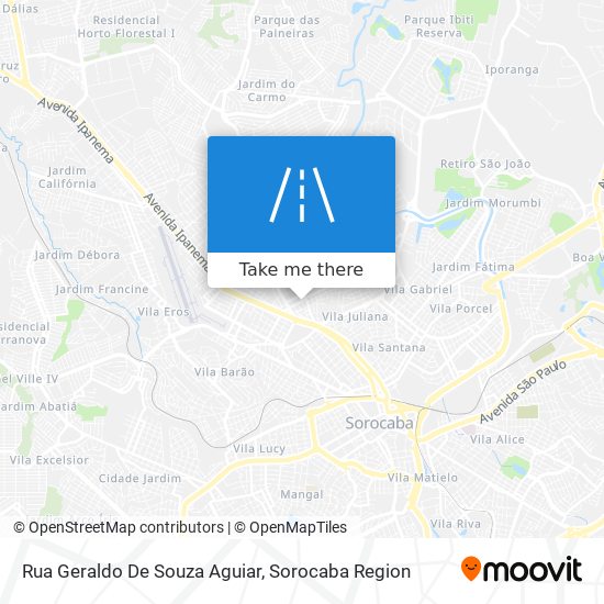 Rua Geraldo De Souza Aguiar map