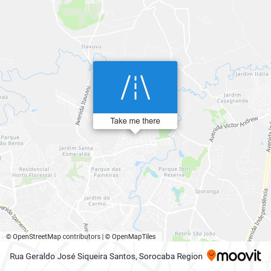 Rua Geraldo José Siqueira Santos map