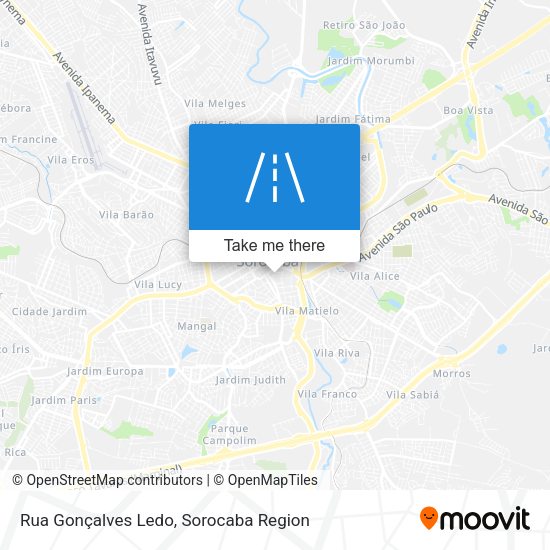 Rua Gonçalves Ledo map
