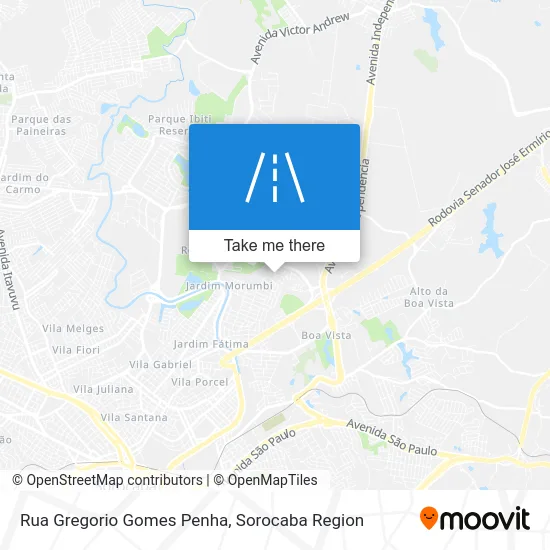 Rua Gregorio Gomes Penha map