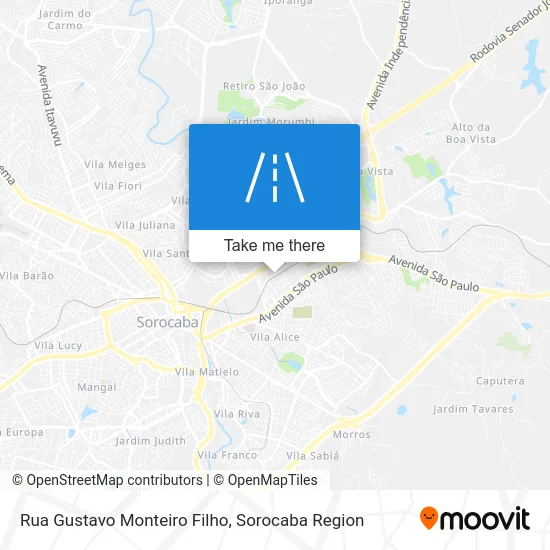 Rua Gustavo Monteiro Filho map