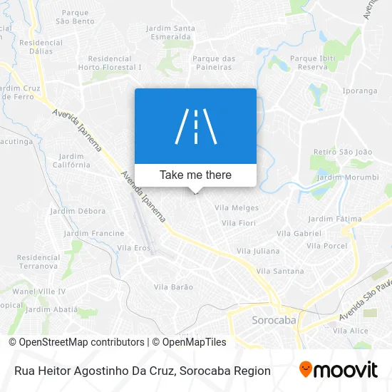 Rua Heitor Agostinho Da Cruz map