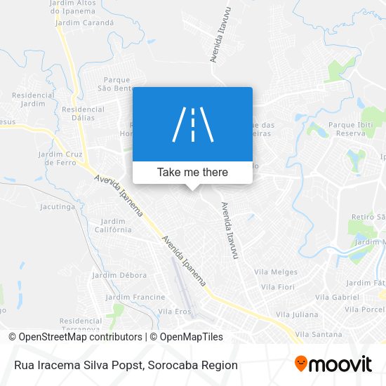 Rua Iracema Silva Popst map