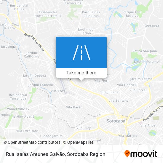 Rua Isaías Antunes Galvão map