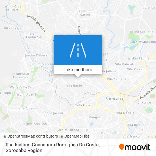 Rua Isaltino Guanabara Rodrigues Da Costa map