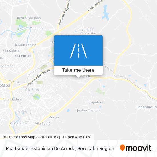 Rua Ismael Estanislau De Arruda map