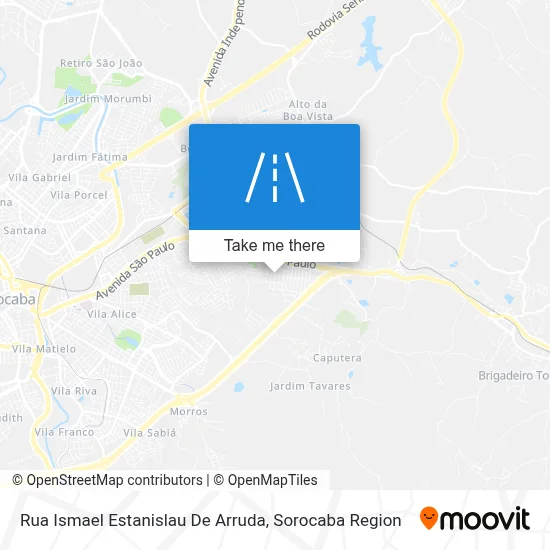 Rua Ismael Estanislau De Arruda map