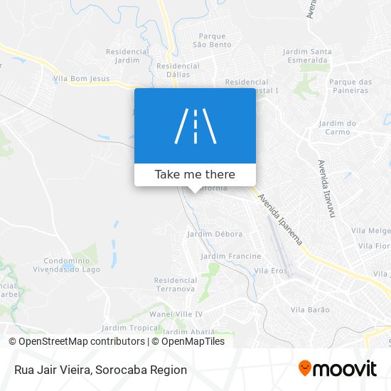 Rua Jair Vieira map