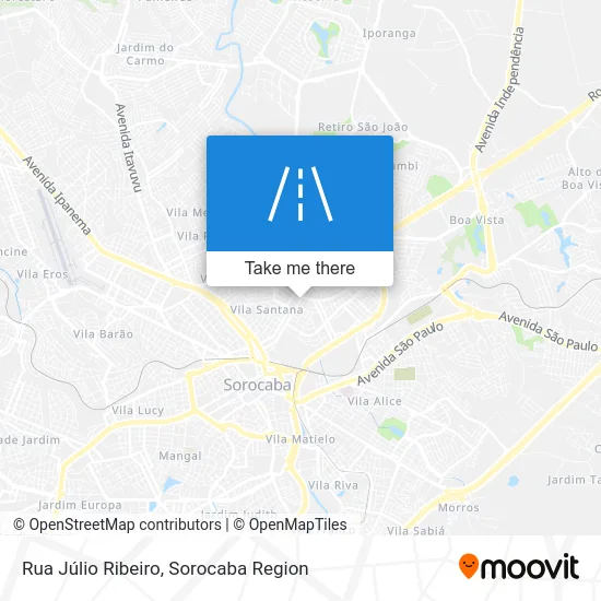 Rua Júlio Ribeiro map