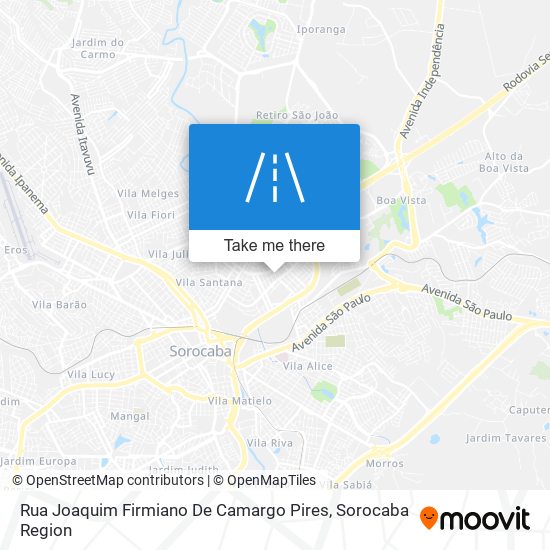 Rua Joaquim Firmiano De Camargo Pires map