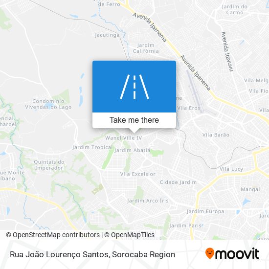 Rua João Lourenço Santos map