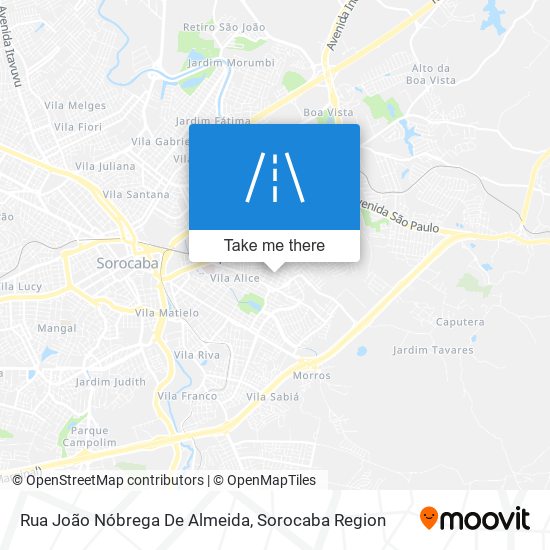 Mapa Rua João Nóbrega De Almeida