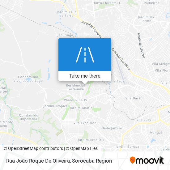 Rua João Roque De Oliveira map