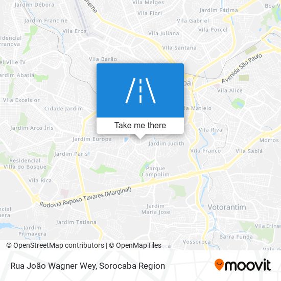 Rua João Wagner Wey map