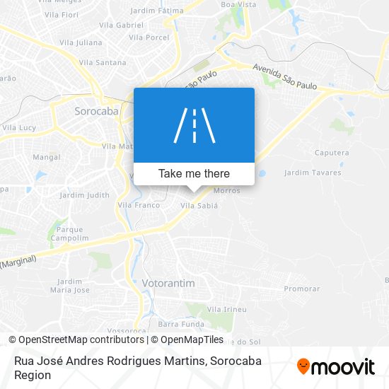 Rua José Andres Rodrigues Martins map