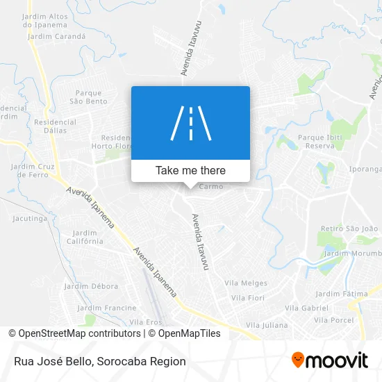 Rua José Bello map