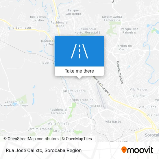 Rua José Calixto map