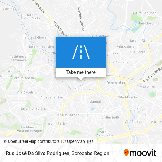 Rua José Da Silva Rodrigues map